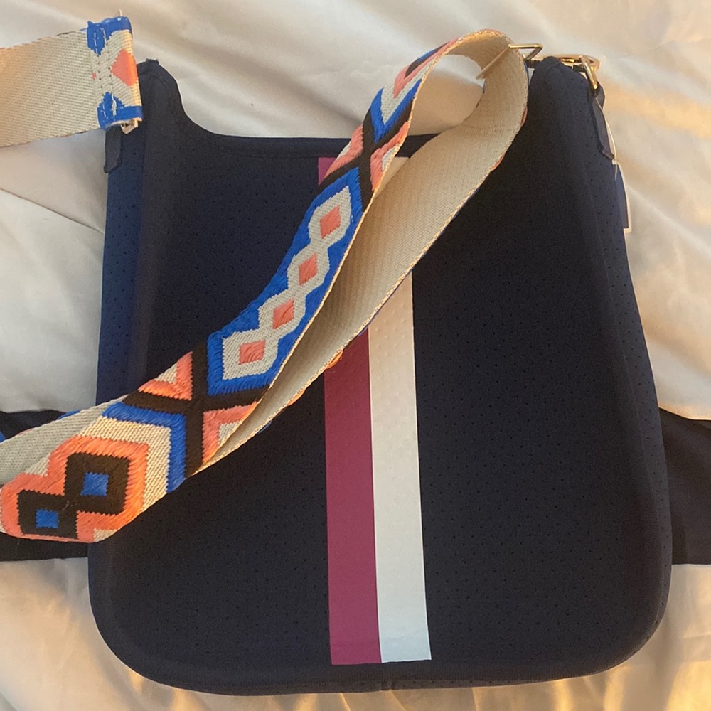 Ah-dorned messenger bag